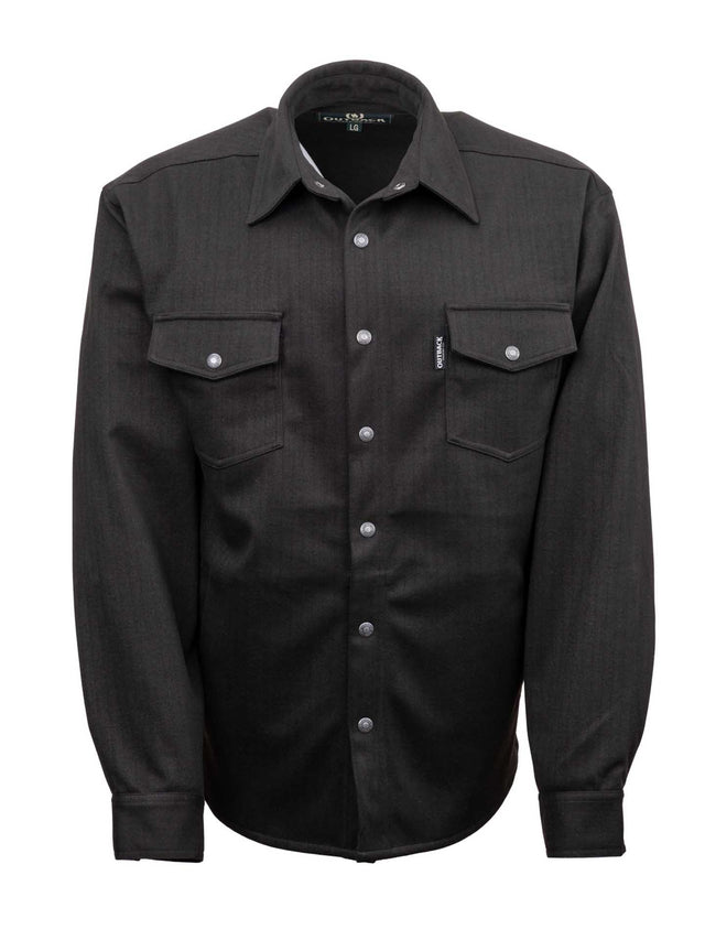OutbackTrading.com Men's Ace Shirt Jacket - Black Black / SM 40424-BLK-SM 789043443837 Shirts