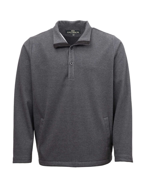 OutbackTrading.com Men's Thurston Pullover - Charcoal Charcoal / SM 40434-CHR-SM 789043444377 Shirts