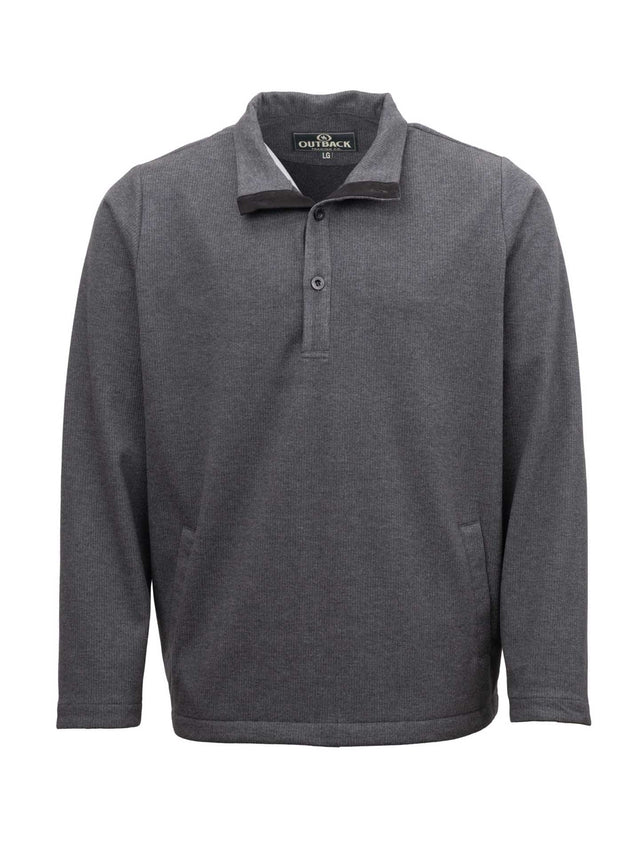 OutbackTrading.com Men's Thurston Pullover - Charcoal Charcoal / SM 40434-CHR-SM 789043444377 Shirts