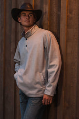 OutbackTrading.com Men's Thurston Pullover - Gray Shirts