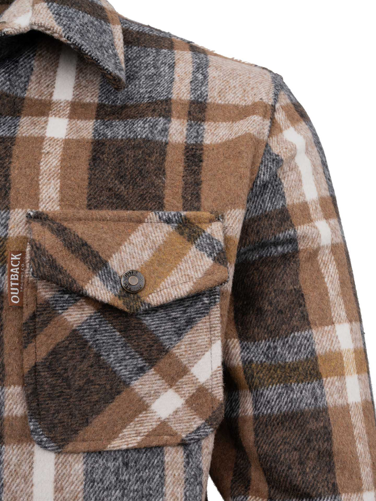 OutbackTrading.com Men's Waylon Shirt - Black/brown Shirts