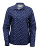 OutbackTrading.com Women's Horseshoe Toss Button Up Shirt - Navy Navy / SM 40362-NVY-SM 789043441673 Shirts