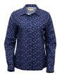 OutbackTrading.com Women's Horseshoe Toss Button Up Shirt - Navy Navy / SM 40362-NVY-SM 789043441673 Shirts