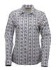 OutbackTrading.com Women's Bronc Stripe Shirt - White White / SM 40375-WHI-SM 789043442274 Shirts