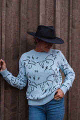 OutbackTrading.com 2026 - Women's Ainsley Sweater (Light Blue) Sweaters