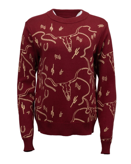 OutbackTrading.com 2026 - Women's Ainsley Sweater (Wine) Wine / SM 40318-WNE-SM 789043441055 Sweaters
