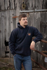 OutbackTrading.com Men's Bison Hoodie - Midnight Sweatshirts