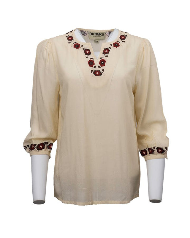 OutbackTrading.com Lilah Shirt Tan / SM 40311-TAN-SM 789043431469