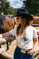 OutbackTrading.com Women's Queen of Hearts Tee - Cream Tees