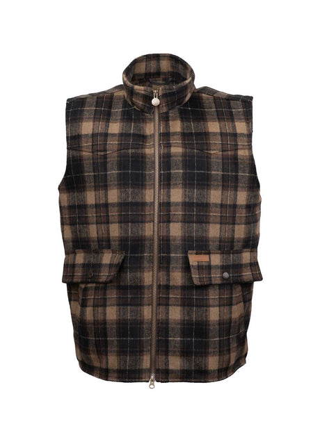 OutbackTrading.com Men's Felix Vest - Black/brown Black/brown / SM 29903-BBN-SM 789043439052 Vests