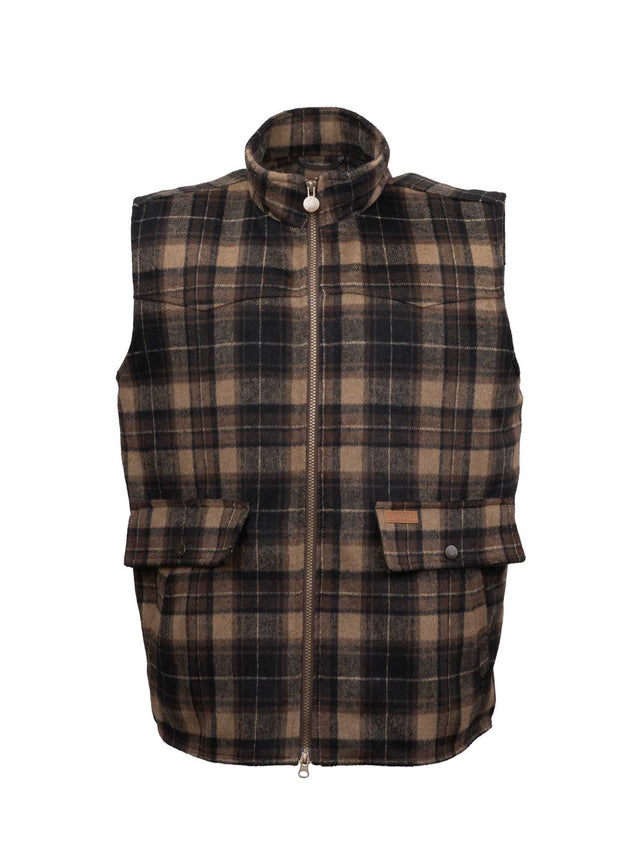 OutbackTrading.com Men's Felix Vest - Black/brown Black/brown / SM 29903-BBN-SM 789043439052 Vests