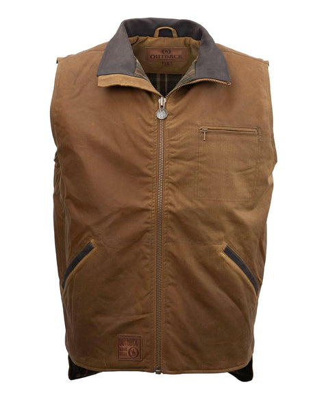 OutbackTrading.com Men's Sawbuck Vest Field Tan / SM 2143-FTN-SM 789043028812 Vests