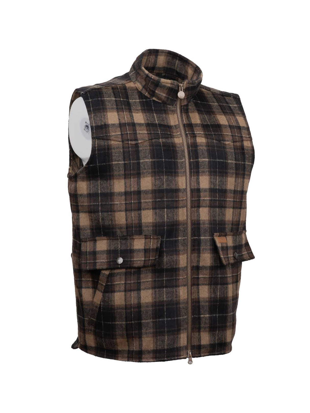 OutbackTrading.com Men's Felix Vest - Black/brown Vests