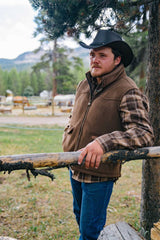 OutbackTrading.com Men's River Vest - Brown Vests