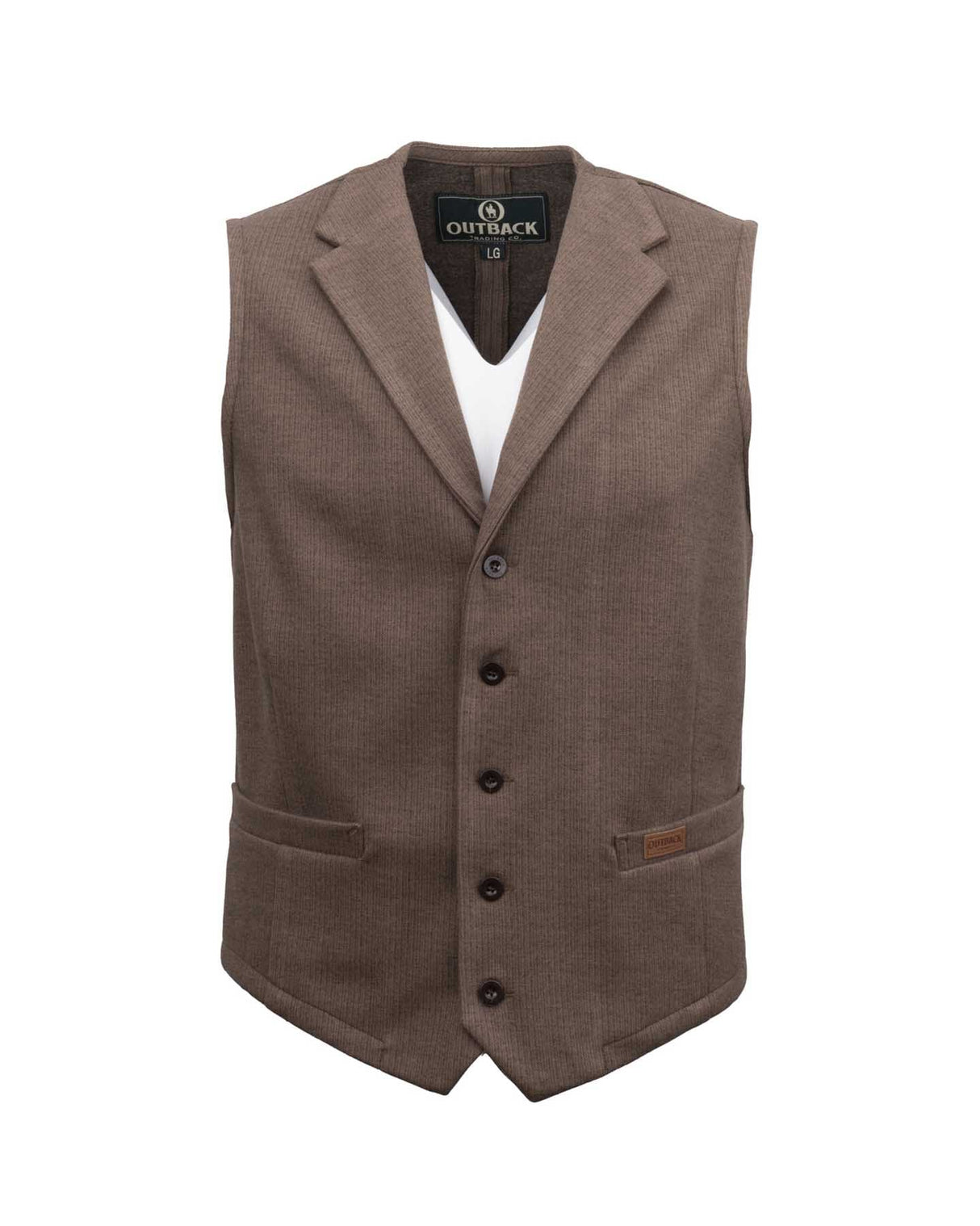 OutbackTrading.com Men's Reed Vest - Tan Tan / SM 40442-TAN-SM 789043444551 Vests