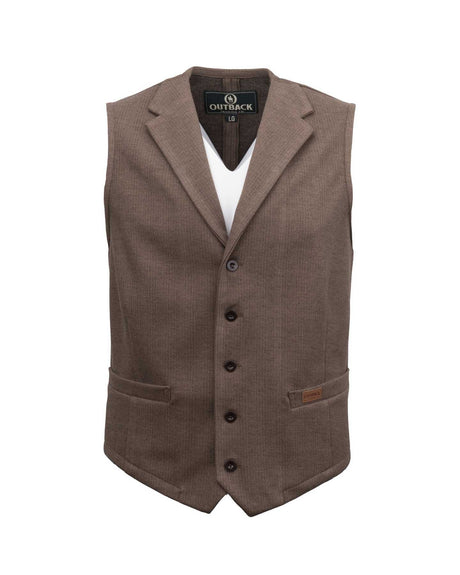 OutbackTrading.com Men's Reed Vest - Tan Tan / SM 40442-TAN-SM 789043444551 Vests