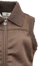 OutbackTrading.com Women's Kimberly Zip Up Vest - Chocolate Vests