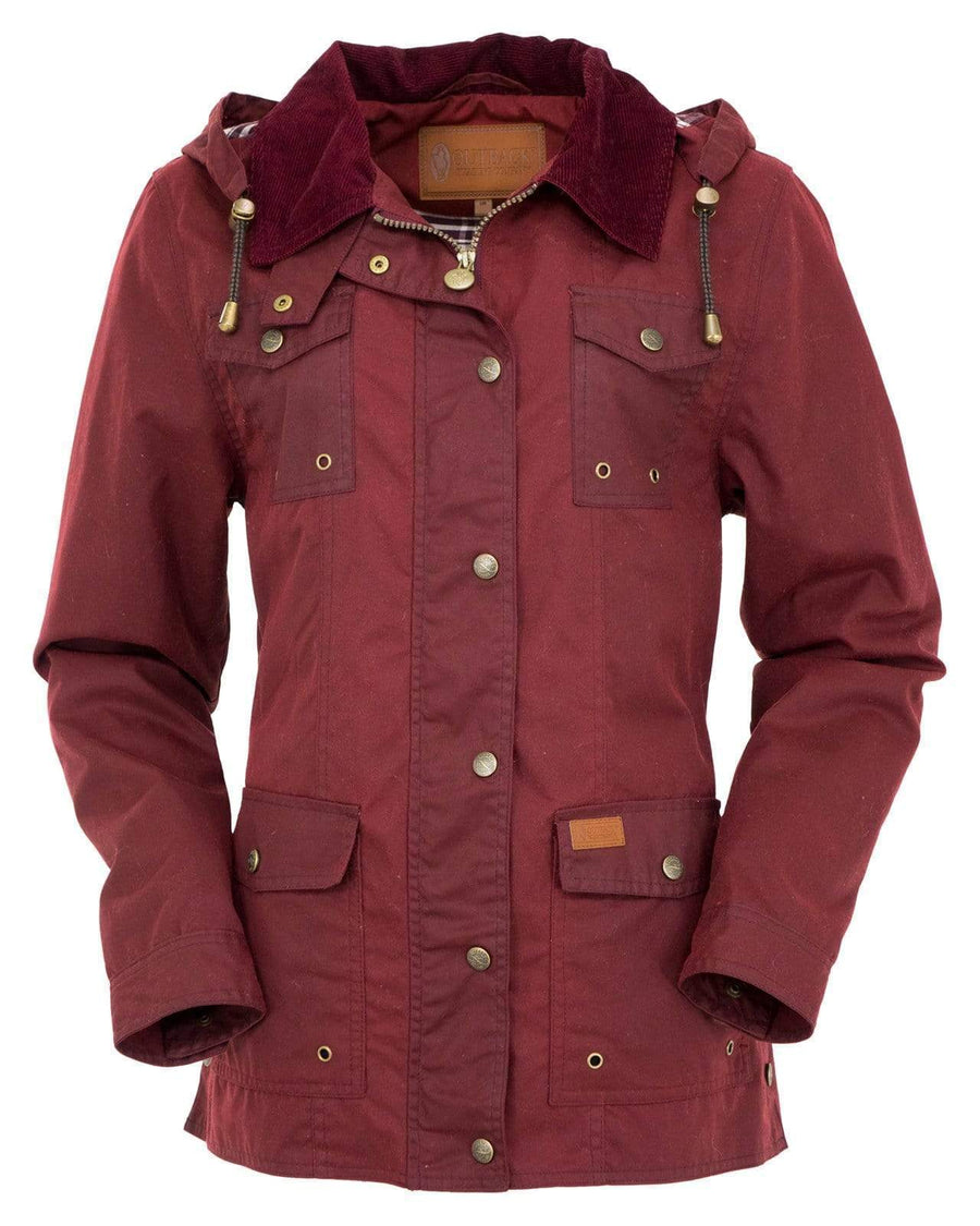Outback Trading Co Jill-A-Roo Oilskin Jacket - NZ Tack Saddlery Co Outback Trading Co Jill-A-Roo Oilskin Jacket - NZ Tack Saddlery Co