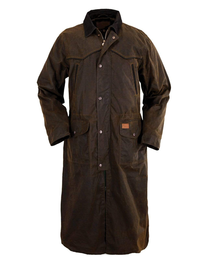 Pathfinder Oilskin Duster Coat  Duster Coats by Outback Trading Company –