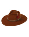 Outback Trading Company Swan Wool Hat Burnt Orange / 6 7/8" 1114-BTO-678 789043385625 Hats