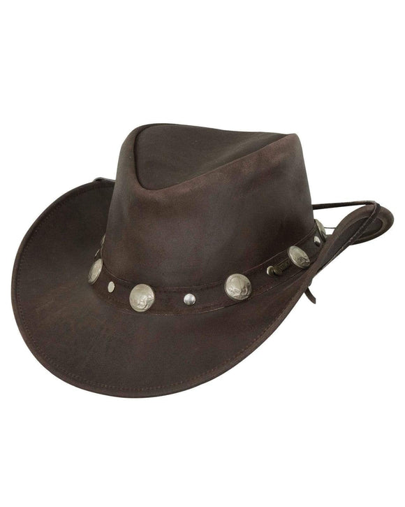 leather outback hat