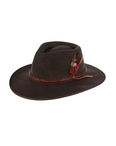Outback Trading Company Santa Fe Wool Hat Khaki / 6 7/8" 1109-KKI-678 789043387568 Hats
