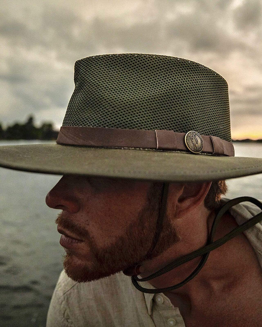 Kodiak with Mesh  Oilskin Hats by Outback Trading Company –