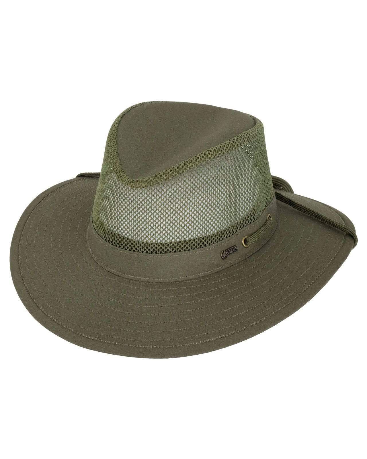Outback Trading Company River Guide with Mesh II Olive / S 14726-OLV-SM 089043266604 Hats