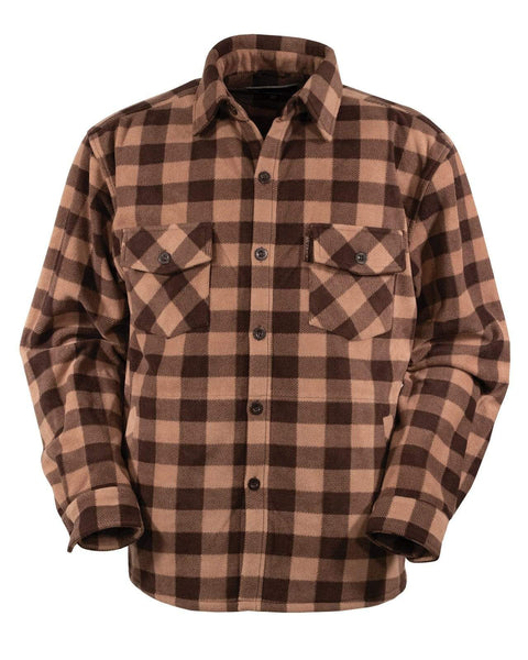 Outback Trading Company Men’s Fleece Big Shirt Walnut / M 4268-WAL-MD 789043384109 Shirts & Tops