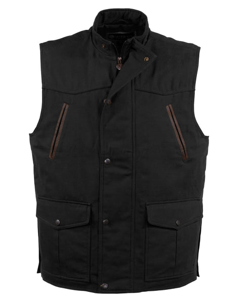Outback Trading Company Men’s Cattleman Vest Black / M 29746-BLK-MD 789043388220 Vests