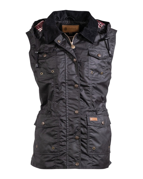 Outback Trading Company Women’s Jill-A-Roo Oilskin Vest Black / S 29699-BLK-SM 789043386677 Vests