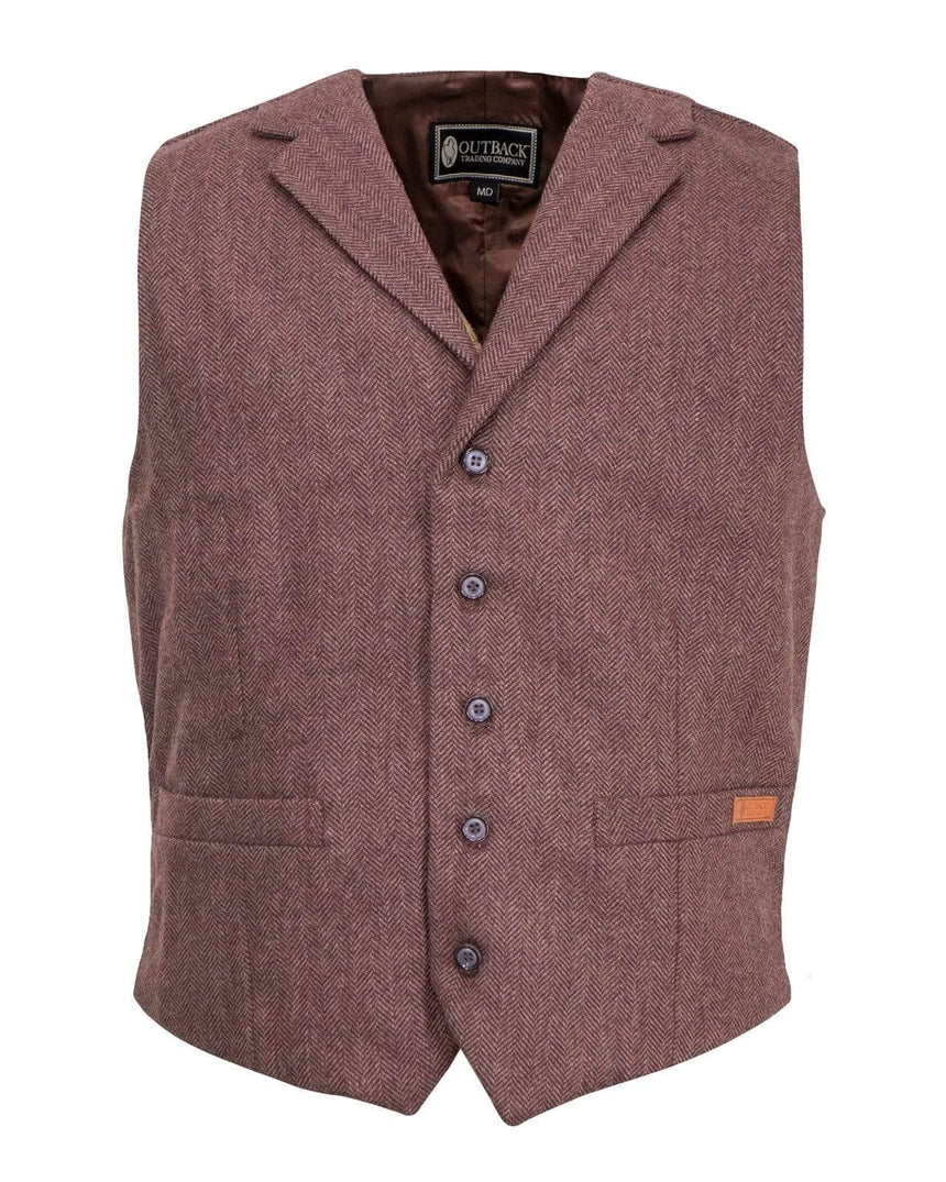 Outback Trading Company Men’s Jessie Vest Walnut / M 29785-WAL-MD 089043326179 Vests