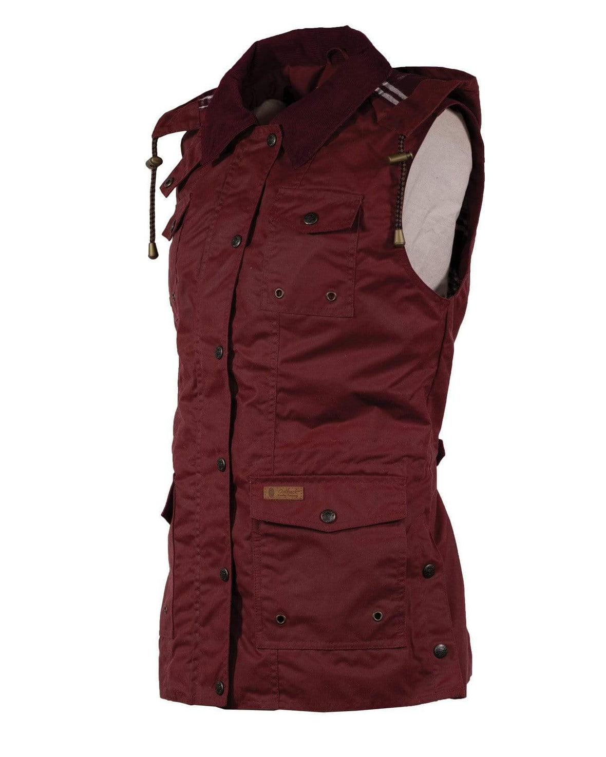 Women's JillARoo Oilskin Vest Vests by Outback Trading Company