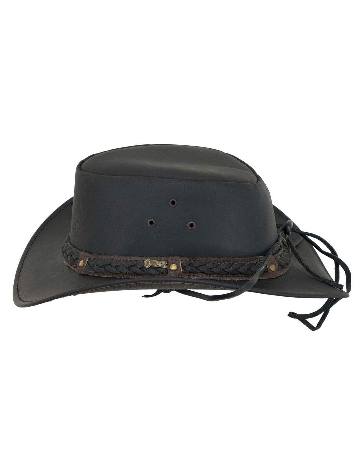 OutbackTrading.com Wagga Wagga Leather Hat Hats